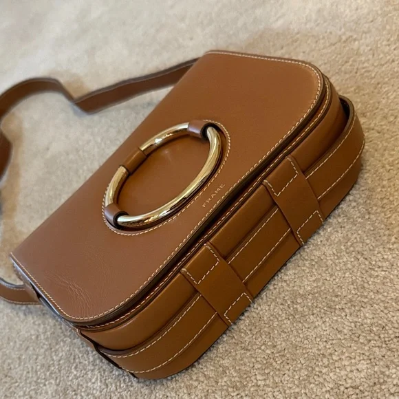 Frame Leather Crossbody Bag - Picture 3 of 6